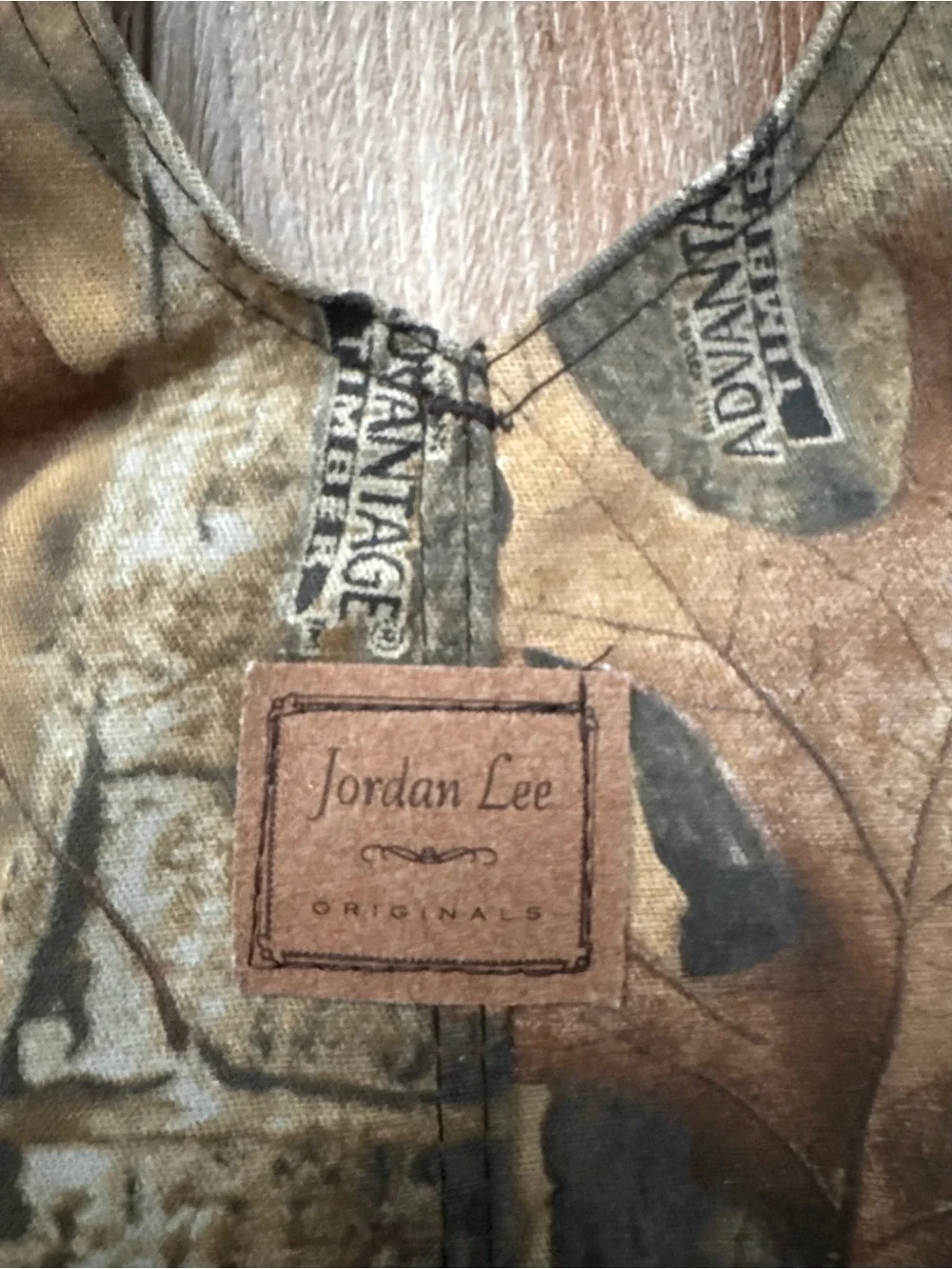 Lee Girls Camouflage Overall Dress with Deer Patch - Brown Green